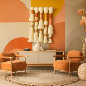 Venta al por Mayor de Arte Mural de Cuerda Trenzada Estilo <span class=keywords><strong>Boho</strong></span> <span class=keywords><strong>Chic</strong></span>, Directo de Fábrica para Interiores de Hoteles y Hostales - Product Image 6