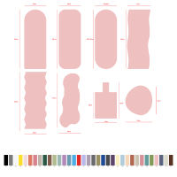 Ensemble de fitness unisexe personnalisé avec logo : haltères en silicone, tapis de yoga, accessoires de yoga et pilates, kit de pilates pour la maison