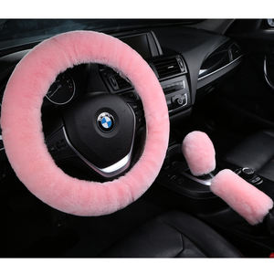 غطاء مبطن من الصوف الناعم-غطاء توجيه من صوف الأغنام 14-15 بوصة - Product Image 1