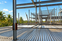 Système de plancher en treillis d'acier Speed Deck pour la construction de maisons modulaires, panneau de plancher en treillis structurel galvanisé