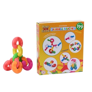 Vendita calda di alta qualità a forma di C blocchi di costruzione scuola giocattoli educativi colori misti bambini modellato plastica per l'apprendimento aiuti taglio - Product Image 2