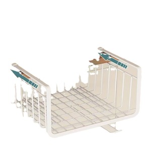 Kitchen Storage Rack Iron <b>Wire</b> <b>Shelf</b> Hanging Organizer Cabinet Wardrobe Multi Function Minimalist Design - Product Image 2