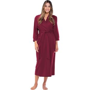 ชุดคลุมกิโมโนน้ำหนักเบาสำหรับผู้หญิง แบบสั่งทำขายส่ง ผ้าโมดอลเนื้อนุ่ม คอวี แขนสามส่วน ชุดนอน ชุดลำลอง - Product Image 1