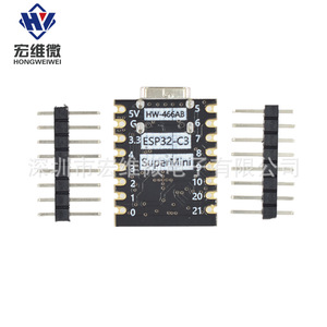 Carte de développement Hongwei Micro ESP32-C3 SuperMini 5V 3.3V avec broches de connexion pour le prototypage - Product Image 1