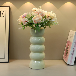 Jarrón de Cerámica Mystic Arts 7401, Glaseado, Decoración Moderna y Minimalista para Sala de Estar o Comedor - Product Image 2