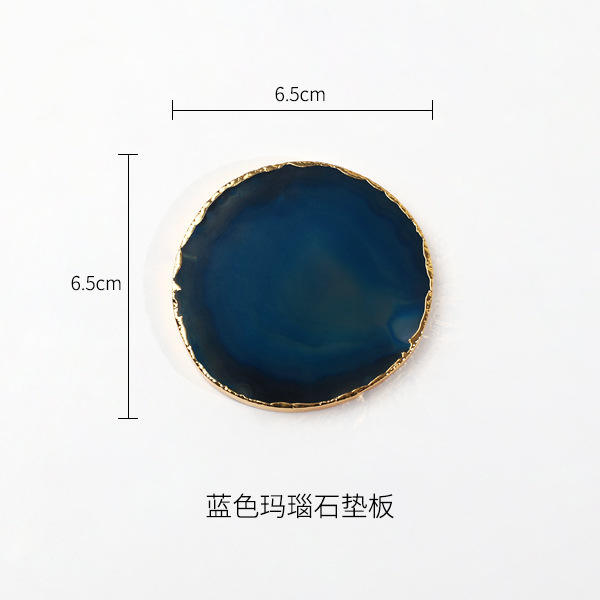 Coussin en pierre d'agate bleue