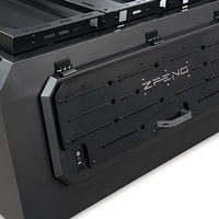 Tente de toit pliable 4 portes pour camionnette, auvent de toit en alliage d'aluminium, accessoire de camping pour cabine de pick-up 4x4