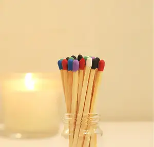 Custom Bulk Colorful Safety Delivery Stick Wooden Match Stick With Box