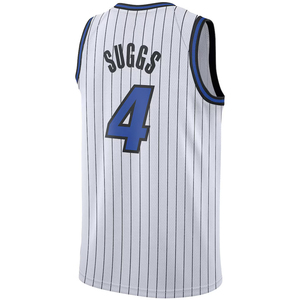 Hommes # 4 Maillots de basket personnalisés <span class=keywords><strong>Suggs</strong></span> Orlando, chemises brodées, uniformes pour jeunes, vêtements de sport, thermocollés - Product Image 5