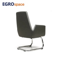 Fauteuil de direction en cuir EGROspace, mobilier de luxe moderne pour réception, salle d'attente et bureau exécutif