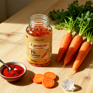 Hoogwaardige <span class=keywords><strong>Beta</strong></span> Caroteen Antioxidant Ondersteuning OEM GMP Gecertificeerde Caroteen Complex Zachte Capsules - Product Image 3