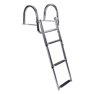 Échelle de bateau en acier inoxydable avec poignée en arche, rétractable en trois sections, pour yacht, bateau rapide, modernisation et amélioration - Product Image 4