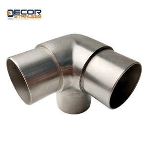 <span class=keywords><strong>Coude</strong></span> en T à 3 voies en acier inoxydable, soudé, poli, 90 degrés, pour tubes de 33,7/42,4/48,3 mm, systèmes de balustrades - Product Image 1