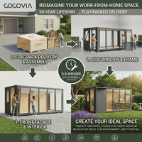Pod Kantor Modern COCOVIA untuk Halaman Belakang |   Ruang Studio Taman Berinsulasi |   Ruang Kerja Luar Ruangan Modular DIY