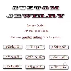 Colliers personnalisés, pendentifs pour hommes et femmes, faible MOQ, prix bas, qualité supérieure, fabrication OEM et ODM acceptée, fabricant de bijoux en Chine - Product Image 5