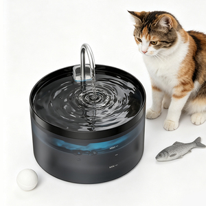 Bebedero Automático para Mascotas de Plástico Inodoro, Dispensador de Agua Fresca con Ciclo de Recirculación para Interiores - Product Image 1