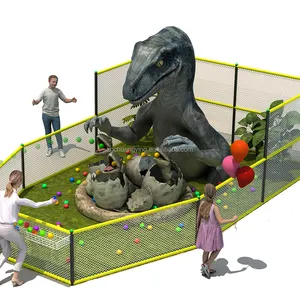 Eğlence merkezi oyun merkezi çözümü yeni tasarım dinozor temalı çocuk elektronik jetonlu oyun salonu oyun makinesi satılık