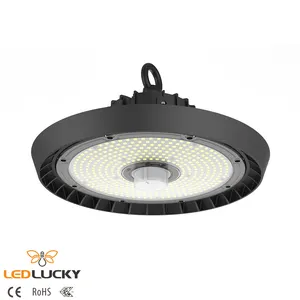 160Lm/W عالية التجويف Led مستودع Ufo ضوء ارتفاع الخليج مصباح 100W 150W 200W 240W الاستشعار مصباح ليد عالي الإضاءة بحجيرة مقعرة