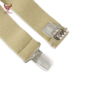 Cintura elastica tinta unita bretelle pantaloni regolabili camicia rimane bretelle uomo - Product Image 2