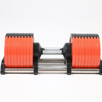 Entraînement musculaire, haltères réglables 40 kg/24 kg, poids libres, haltères réglables