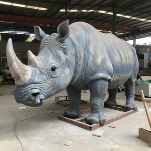 High Simulation Life-Size Indoor Animatronic Nashorn für Safari Park Zoo Exponat Film produktion für Einkaufs zentrum African - Product Image 4
