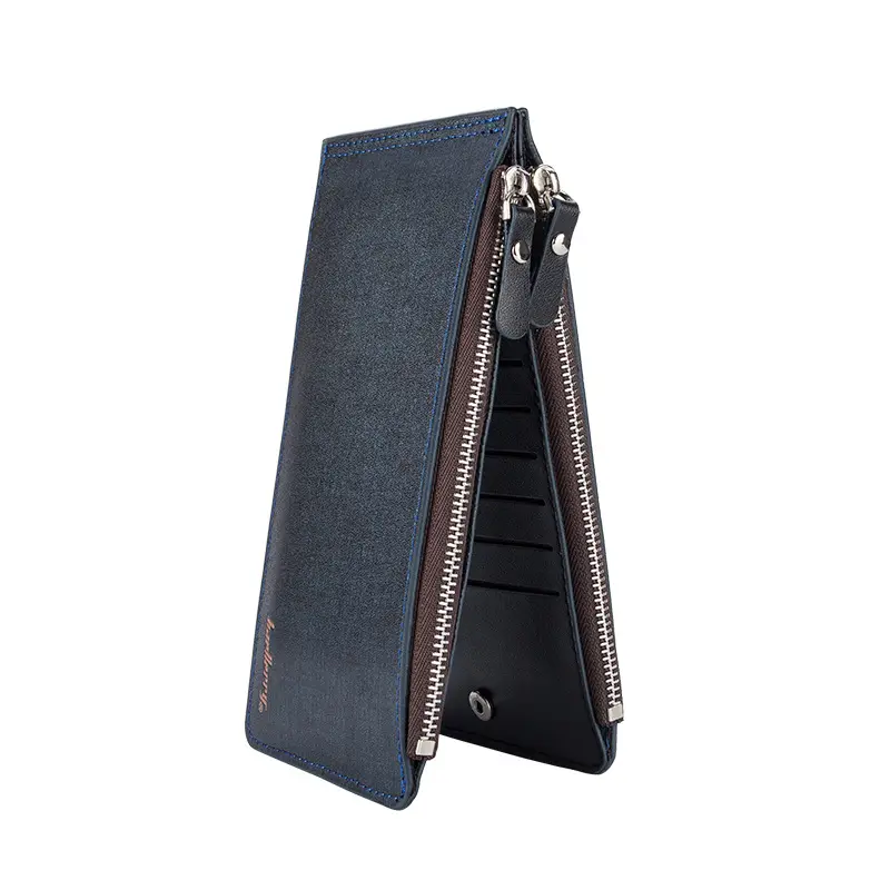 Baellerry CA013 man Wallets long Coin Purse Money Clip PU leather wallet for man Slim Smart Cards Holder Bag