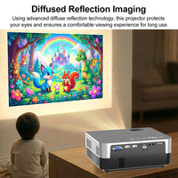 Mini projecteur portable à prix d'usine avec WiFi, Bluetooth, 1080P, correction automatique de la distorsion trapézoïdale, commande vocale intelligente