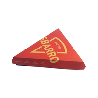 Boîtes à pizza triangulaires en kraft avec logo personnalisé, formes et tailles personnalisées, emballage en forme de tranche, plateau pour une seule tranche, boîte à pizza triangulaire
