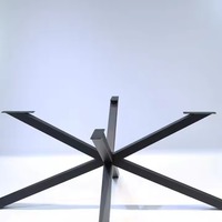 Pieds de table de conférence modernes en métal en forme de X, cadre en fonte industrielle, mobilier de bureau, salle à manger commerciale, hôpital, bureau à domicile