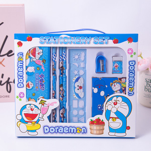 Ensemble de papeterie mignon pour la rentrée scolaire, 8 pièces, boîte cadeau pour étudiants, logo personnalisé, cadeau pour enfants, vente en gros - Product Image 5
