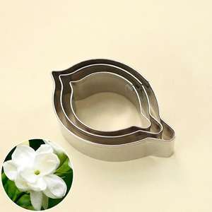 Moule à fleurs en acier inoxydable pour fondant, <span class=keywords><strong>pivoine</strong></span>, rose, cerise, tulipe, <span class=keywords><strong>emporte</strong></span>-pièce pour la décoration de gâteaux d'anniversaire, fête des mères, moules à pâtisserie - Product Image 6