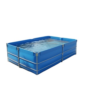 <span class=keywords><strong>Bassin</strong></span> à poissons <span class=keywords><strong>rectangulaire</strong></span> en toile PVC double couche pour l'aquaculture et la culture hydroponique des plantes - Product Image 3
