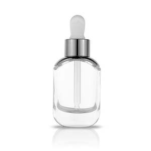 20ml 30ml Cosmetic Skincare Packaging Cylinder Hair Essential Oil Serum Glass Dropper <b>Bottle</b> with Eye Dropper - Product Image 2