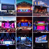 3m X 4m Su Geçirmez Açık Hava Sahne LED Duvar HD Modül Kiralık LED Ekran P2.6 P2.9 P3.91 Canlı Konser Etkinlikleri için
