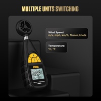 AUTOOL TR401 Anémomètre numérique portable pour mesurer la vitesse du vent, la température et l'humidité, kit d'outils pour véhicules