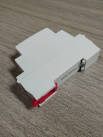 Indicateur de signal LED durable à montage sur rail, 220V AC, en plastique, bornes à vis, rouge/vert/bleu/jaune