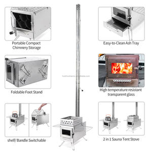 Poêle à bois pour tente de sauna, chauffage de camping, poêle fusée, poêles à granulés portables pour le chauffage domestique - Product Image 6