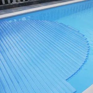 Outdoor waterproof foldable swimming pool cover retractable hard pool cover thermal pool cover