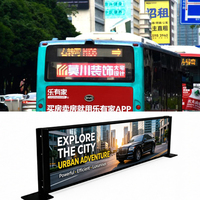 Écran LED publicitaire pour bus, personnalisé, extérieur, P2.5 P3 P4 P5, écran LED pour vitrine arrière de véhicule, publicité sur bus