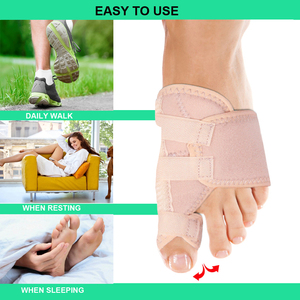 Bunion Corrector für Big Toe, verstellbare Bunion-Schiene für Bunion Relief Ortho pä discher Zehen glätter Hallux Valgus Zehen abscheider - Product Image 6