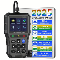 Herramienta de diagnóstico OBD2 YM519, lector de código de coche multilingüe con Cables de Audio y vídeo, comprobación del sistema del motor, escáner de fallas, probador de batería