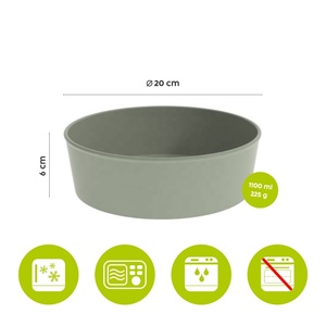 ORNAMIN Big Bruno - Bol réutilisable de 1100 ml pour emporter, récipient pour préparation de repas | Compatible micro-ondes - Product Image 4