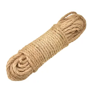 Yuchen Gardening Natural Sisal Rope Jute Rope Twine 6mm Hanf geflochtenes Seil für Pendel leuchte Light Net Sandalen
