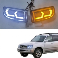 Feux de jour JC pour Toyota Land Cruiser 1998-2008 LC100, feux antibrouillard modifiés, clignotants FJ100/120