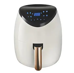 Fritadeira de ar inteligente com tela de toque inteligente, alta qualidade, 4.5L, 1500W, personalizada, sem óleo, para cozinha, uso doméstico