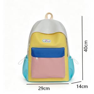 <span class=keywords><strong>Zaino</strong></span> Unisex per Bambini Impermeabile Moda Primavera 2026, Design a Righe Durevole in Tessuto Oxford, Chiusura con Cerniera in Nylon, Alta Capacità - Product Image 3