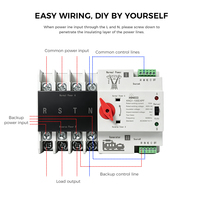 Module ATS Kinee pour commutateur de transfert automatique et contrôleur de générateur à double alimentation (CA 220V 100A)