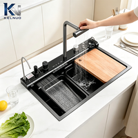 Nouvel arrivage : Évier de cuisine silencieux en acier inoxydable à drainage rapide pour cuisine moderne avec cuve unique
