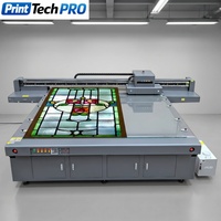 Impresora UV para Vidrio, Máquina de Impresión Digital de Cama Plana, Impresión en Vidrio para Decoración de Paneles de Pared