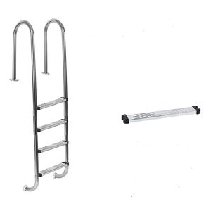 Nouvelle échelle de <span class=keywords><strong>piscine</strong></span> hors sol en métal avec marches intégrées - Product Image 1